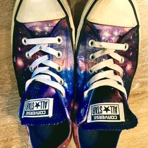 Converse Chuck Taylor All Star Shoes Galaxy Print, Women's 6/Mens 4.5